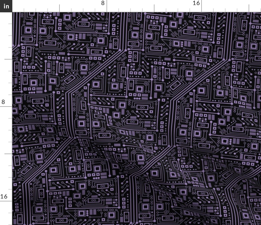 Evil Robot Circuit Board (Purple)