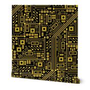 Evil Robot Circuit Board (Yellow)