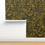 Evil Robot Circuit Board (Yellow)