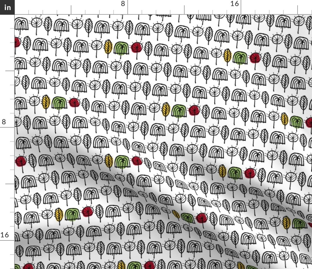 Scribble Trees (Color Splash)