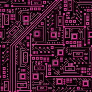 Evil Robot Circuit Board (Pink)