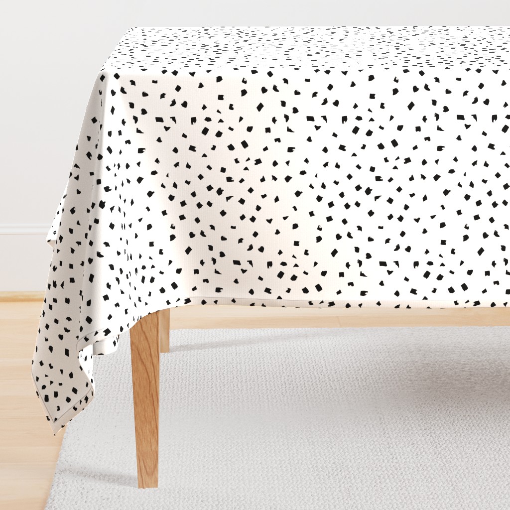 Confetti Dots – black white