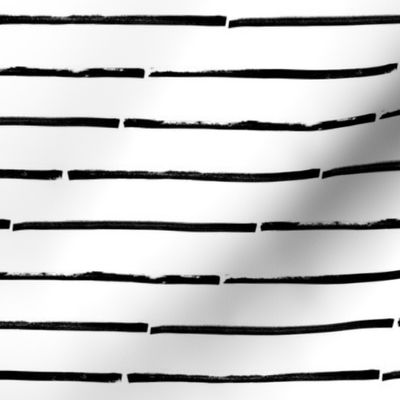 Stripes horizontal – black white