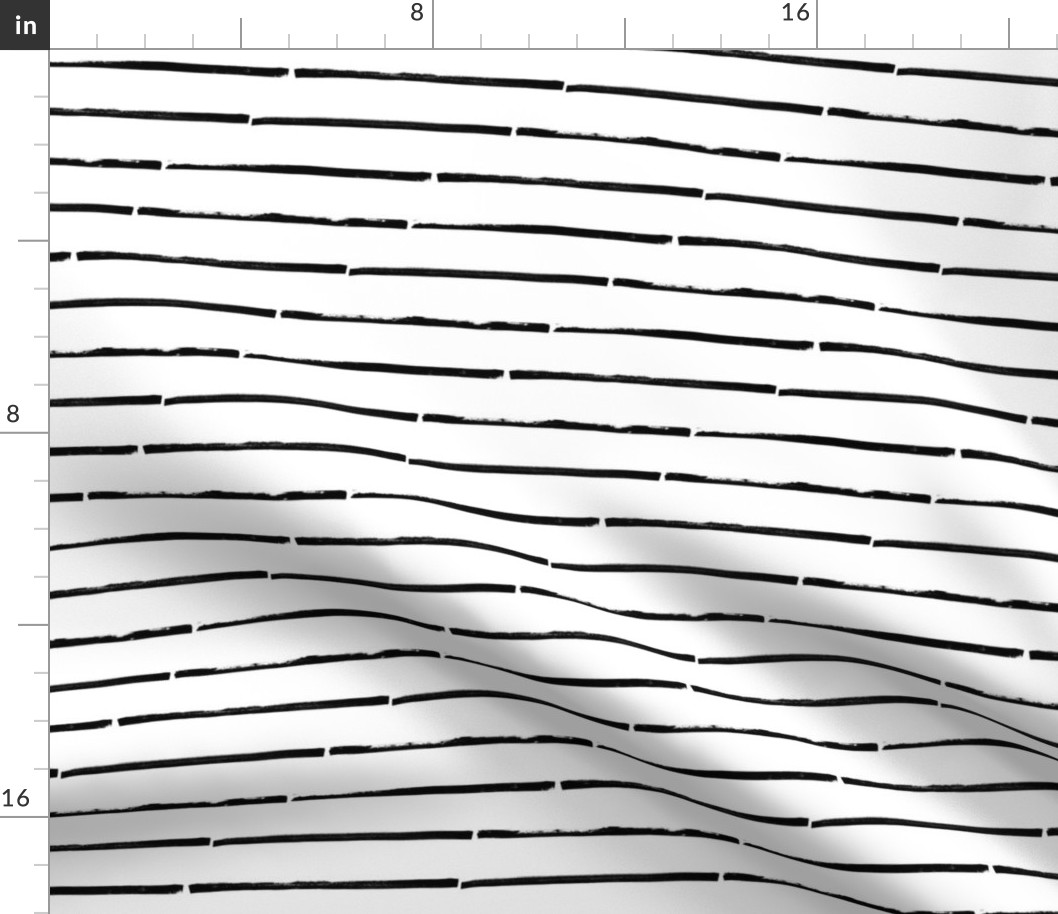 Stripes horizontal – black white