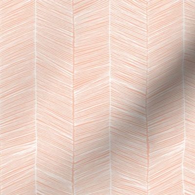 Herringbone Peach - 3 in wide