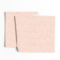 Herringbone Peach - 3 in wide