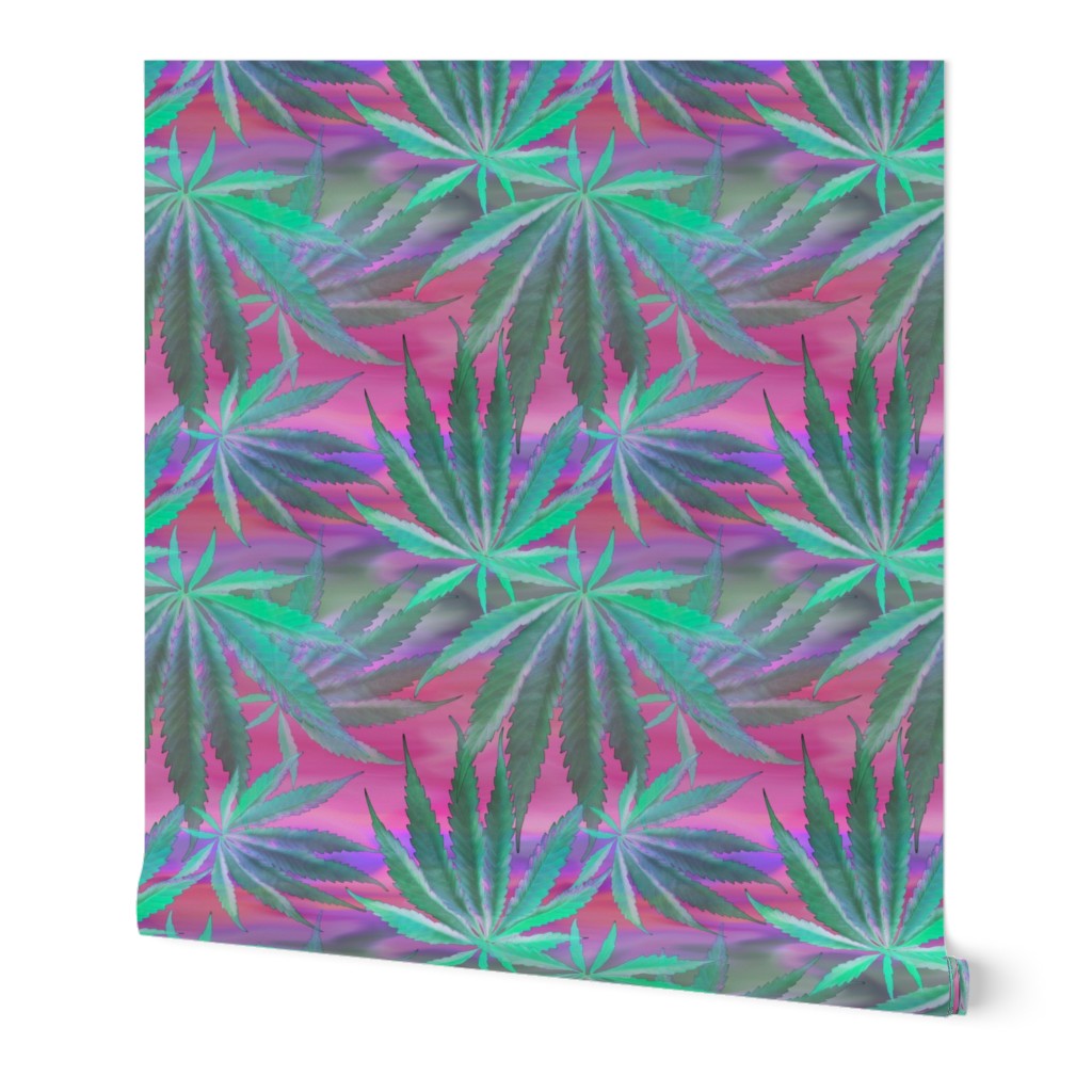 Cannabis Leaf Silk