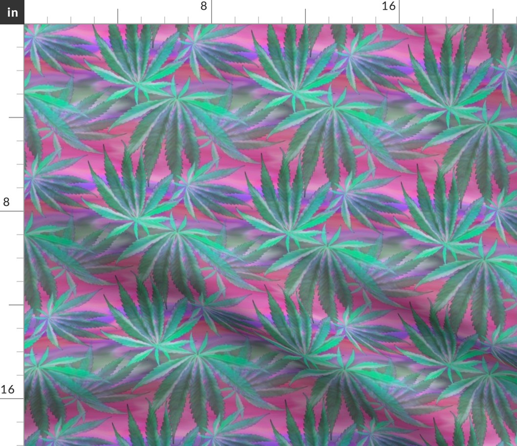 Cannabis Leaf Silk