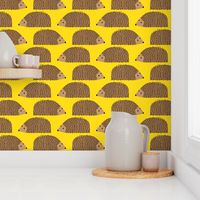 Big Hedgehogs on Yellow