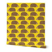 Big Hedgehogs on Yellow