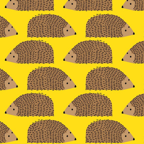 Big Hedgehogs on Yellow