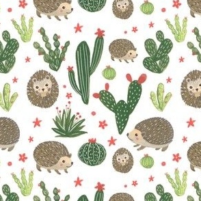 Prickly Friends - Hedgehog & Cacti