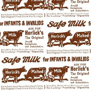 Horlicks Malted Milk Cow advertisement