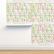 Pink Woodland Alphabet Bunting