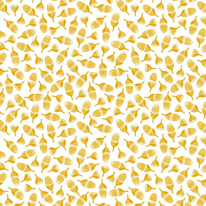 Stamped Acorns - Mustard