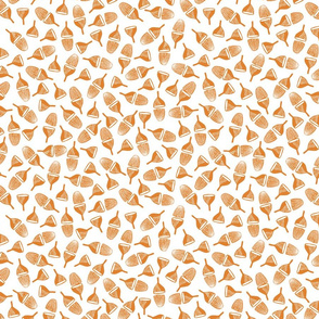 Stamped Acorns - Orange