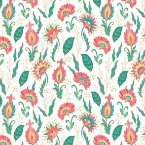 Jacobean flourish pattern