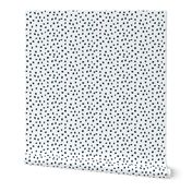 dalmation dots - navy on white