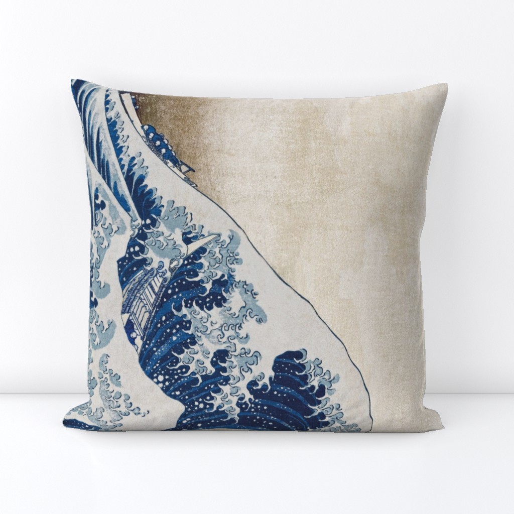 Hokusai Great Wave Seamless  Edge