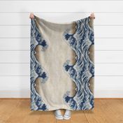 Hokusai Great Wave Seamless  Edge