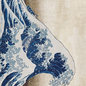 Hokusai Great Wave Seamless  Edge
