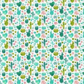 Cotton Sateen Flanged Edge Sham Euro Western Floral Cactus Woodland Teepee Baby Girl Tiny Watercolor Succulent Southwestern Boho Cacti Print Custom Bedding by Spoonflower