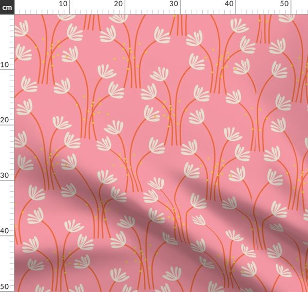 See You Later Pink Flowers Spoonflower