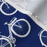 White Bikes on Navy