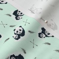 Panda__Arrow__Feathers_Fabric