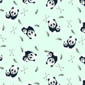 Panda__Arrow__Feathers_Fabric