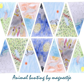 animal bunting by 10yrs old Magnelette