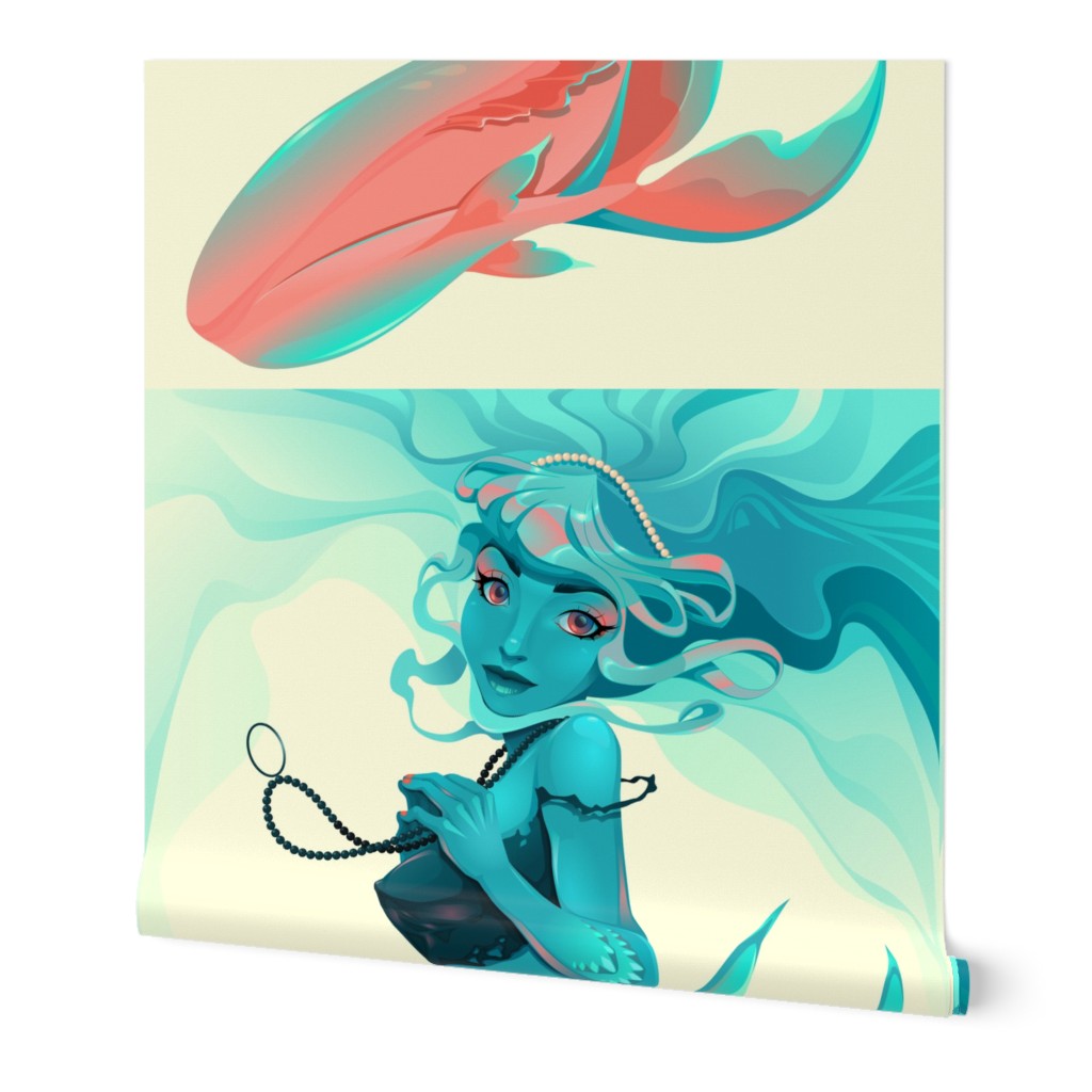  Portrait of a mermaid.