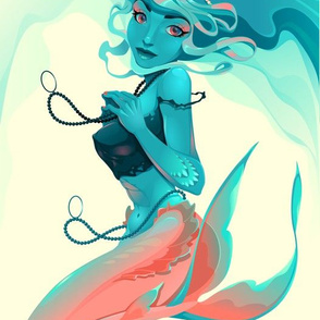  Portrait of a mermaid.