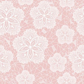Pink Flower Lace