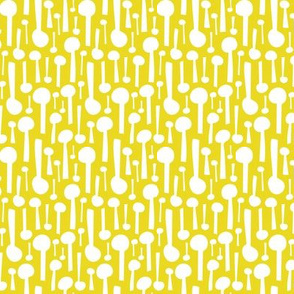 Countless Quills - Abstract Geometric Regular Scale Citron Yellow