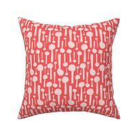 Countless Quills - Abstract Geometric Large Scale Red