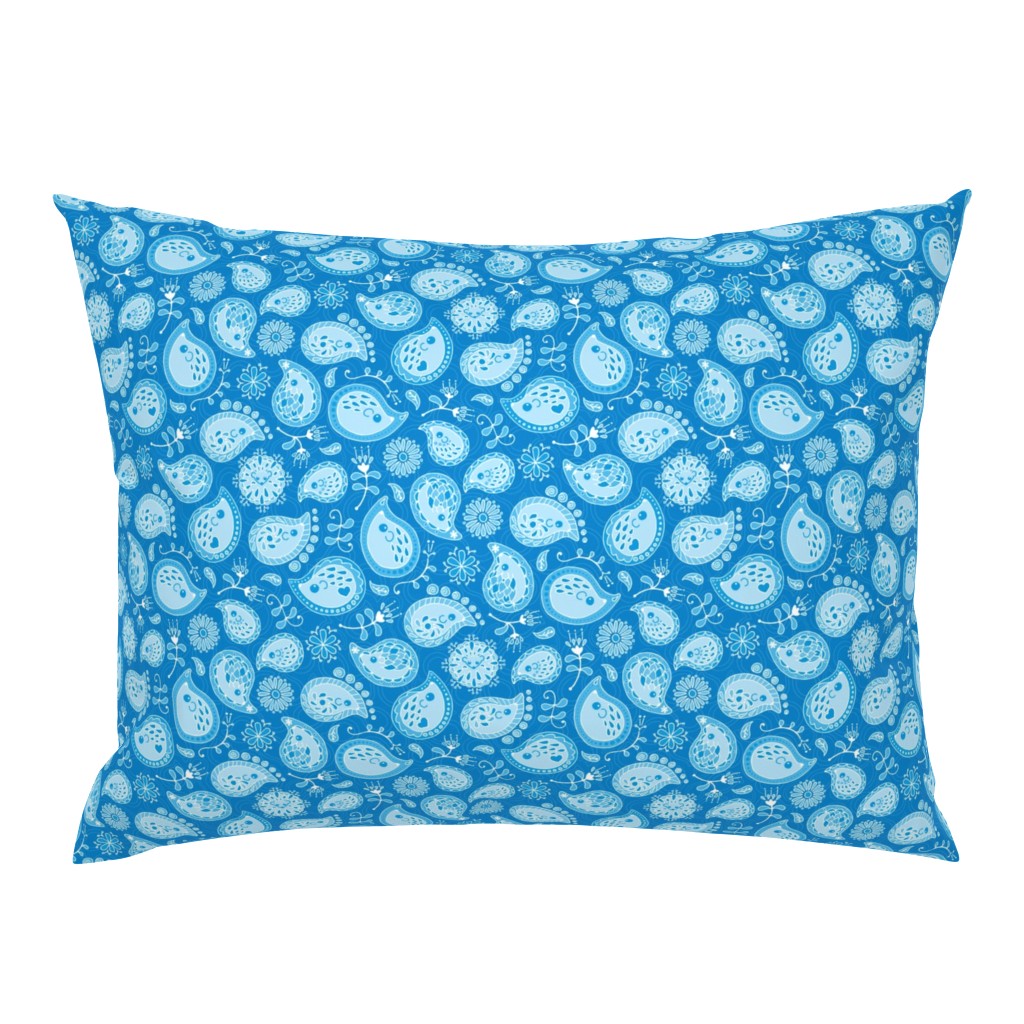 Hedgehog Paisley -Blue Pool_MEDIUM