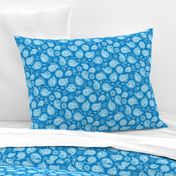 Hedgehog Paisley -Blue Pool_MEDIUM