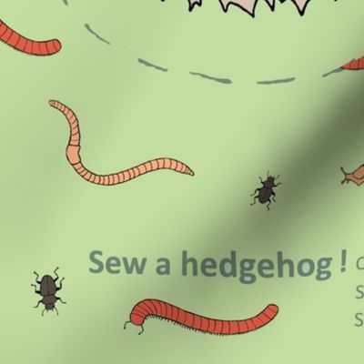 sew a hedgehog!
