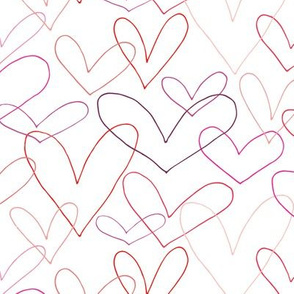 Hearts Outlines