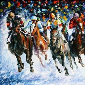 Jockey on Horse, Watercolor, Kentucky Derby, Louisville, KY, Southern  Leggings for Sale by cinspired