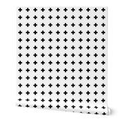 black swiss cross on white 1"