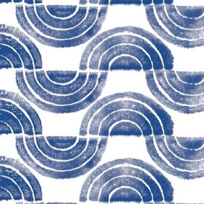 Serpentine Waves in Indigo