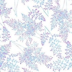 Fancy Ferns in Lilac and Aqua