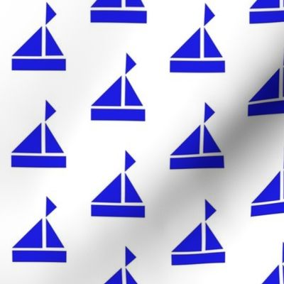 blue sailboats light