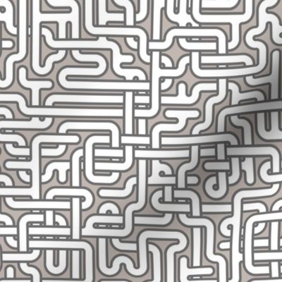 endless maze in grey