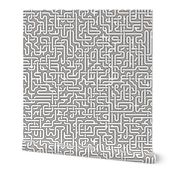 endless maze in grey