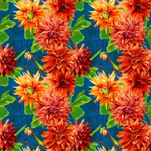 Seamless_pattern_of_georgina_flowers_with_leaves_2