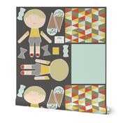 Boy Doll Fabric - Cole + Quilt