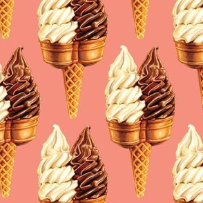Ice Cream Twin Cone - PINK